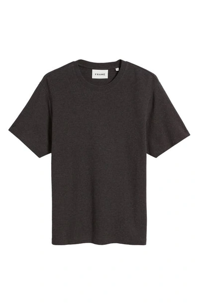 Shop Frame Duo Fold Cotton T-shirt In Marron Heather
