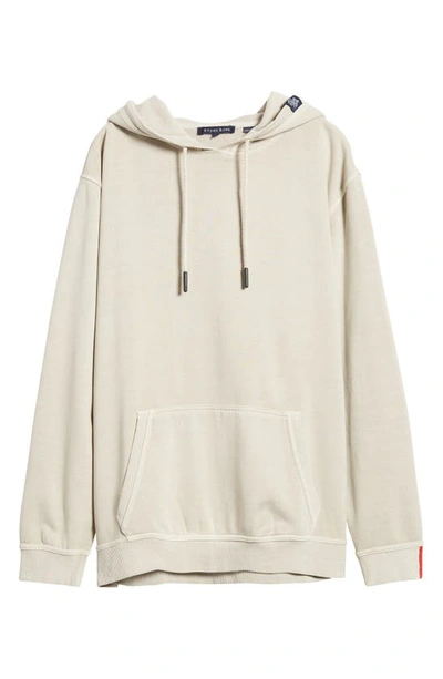 Shop Stone Rose Fleece Hoodie In Taupe