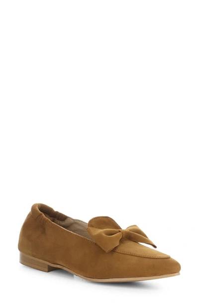 Shop Bos. & Co. Nicole Pointed Toe Loafer In Brandy
