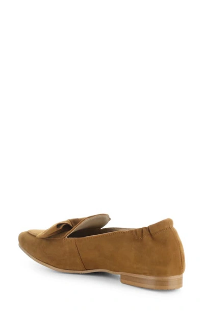 Shop Bos. & Co. Nicole Pointed Toe Loafer In Brandy