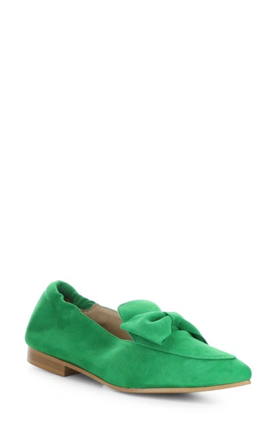 Shop Bos. & Co. Nicole Pointed Toe Loafer In Irish Green