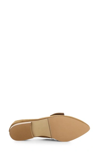 Shop Bos. & Co. Nicole Pointed Toe Loafer In Brandy