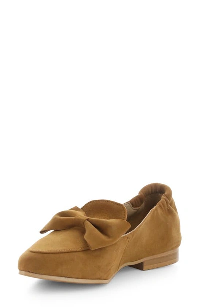Bos. & Co. Nicole Pointed Toe Loafer In Brandy