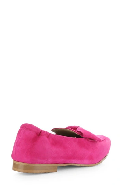 Shop Bos. & Co. Nicole Pointed Toe Loafer In Fuxia