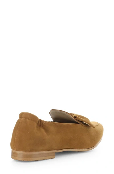 Shop Bos. & Co. Nicole Pointed Toe Loafer In Brandy