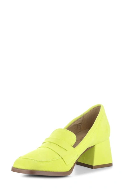 Shop Bos. & Co. Ama Penny Loafer Pump In Pear