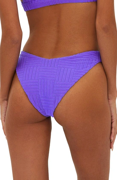 Shop Beach Riot Vanessa High Cut Bikini Bottoms In Ultra Violet