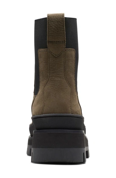 Clarks Orianna 2 Chelsea Boot In Dark Olive Nub