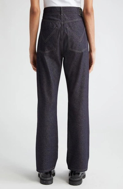 Shop Max Mara Lacuna Straight Leg Jeans In Ultramarine