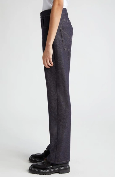 Shop Max Mara Lacuna Straight Leg Jeans In Ultramarine