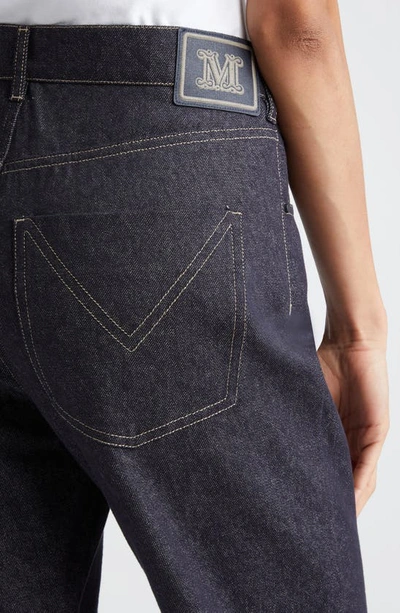 Max Mara Lacuna Straight Leg Jeans In Ultramarine