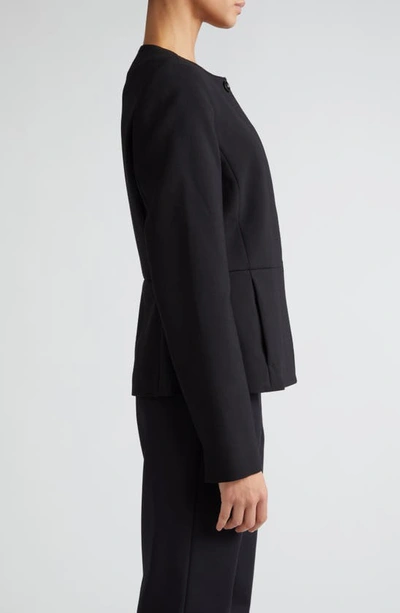 Shop Max Mara Pepli Stretch Virgin Wool Jacket In Black