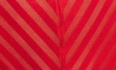 Mapalé Mapale Lace Bra, High Waist Briefs & Garters In Red