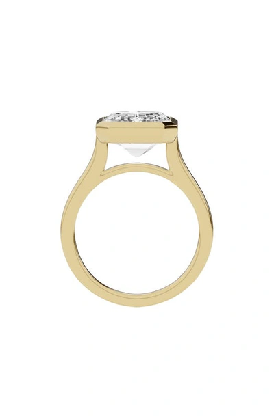 Shop Jennifer Fisher 18k Gold Emerald Cut Lab Created Diamond Solitaire Ring In 18k Yellow Gold