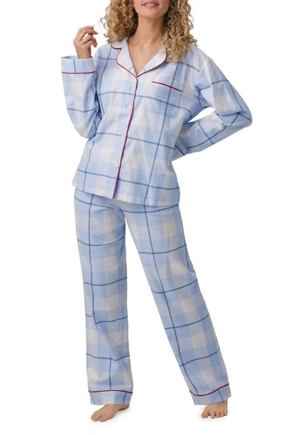 Shop Bedhead Pajamas Print Cotton Flannel Pajamas In Peaceful Plaid