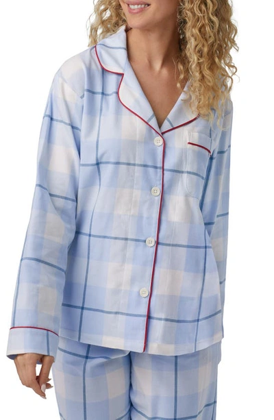 Shop Bedhead Pajamas Print Cotton Flannel Pajamas In Peaceful Plaid