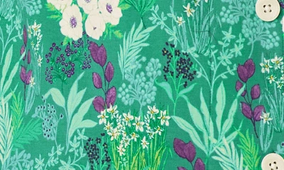 Bedhead Pajamas Print Stretch Organic Cotton Jersey Crop Pajamas In Wintergreens