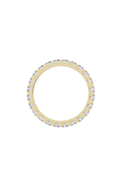 Shop Jennifer Fisher 18k Gold Emerald Cut Lab Created Diamond Eternity Ring In 18k Yellow Gold