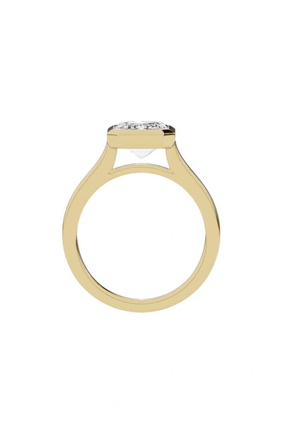 Shop Jennifer Fisher 18k Gold Emerald Cut Lab Created Diamond Solitaire Ring In 18k Yellow Gold