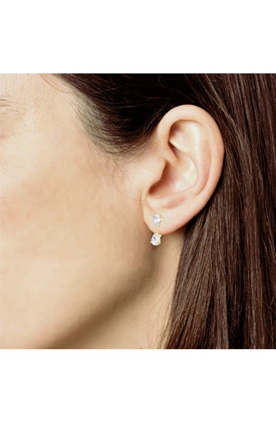 Shop Jennifer Fisher Pear Cut Lab Created Diamond Fashion Stud Earrings In 18k Yellow Gold