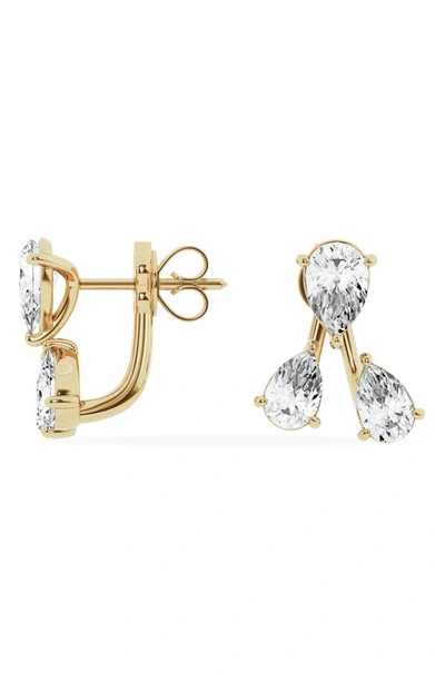 Shop Jennifer Fisher 18k Gold Trio Lab Created Diamond Fashion Stud Earrings In 18k Yellow Gold