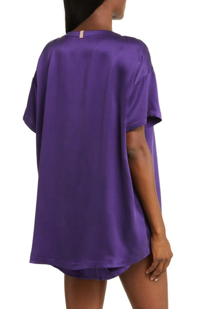Lunya Washable Silk Short Pajamas In Flying Fig