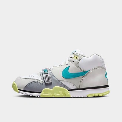 Shop Nike Men's Air Trainer 1 Casual Shoes In White/teal Nebula/neutral Grey