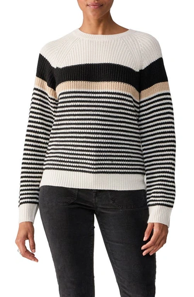 Shop Sanctuary Summit Stripe Sweater In White Sand