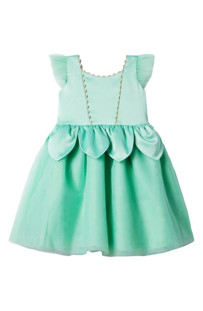 Shop Janie And Jack X Disney Kids' Tiana Satin & Tulle Dress Costume In Turquoise