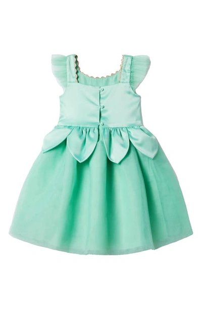 Shop Janie And Jack X Disney Kids' Tiana Satin & Tulle Dress Costume In Turquoise