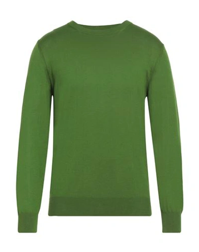 At.p.co At. P.co Man Sweater Military Green Size M Cotton In Green