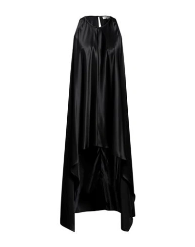 Shop Antonelli Woman Mini Dress Black Size 12 Acetate, Silk