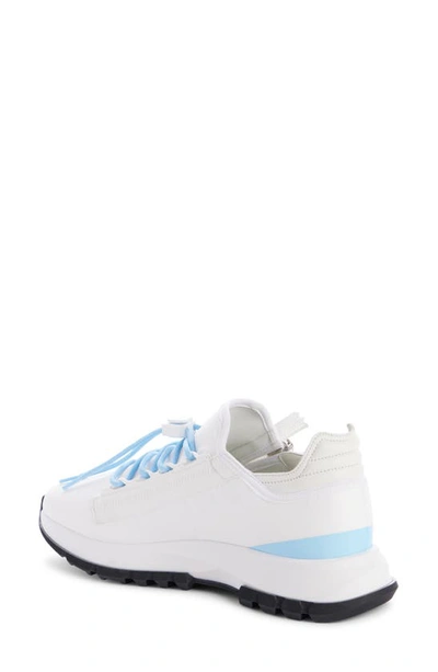 Shop Givenchy Spectre Zip Runner Sneaker In White/ Blue