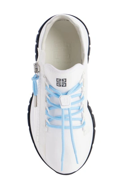 Shop Givenchy Spectre Zip Runner Sneaker In White/ Blue