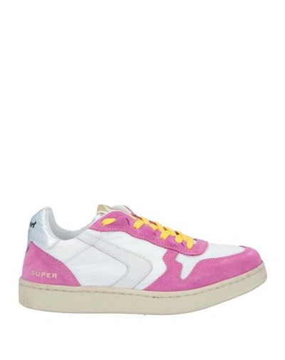 Valsport Woman Sneakers Magenta Size 5 Leather, Textile Fibers In Magenta