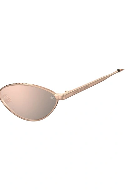Shop Chiara Ferragni 57mm Cat Eye Sunglasses In Gold Copper/ Rose Gold