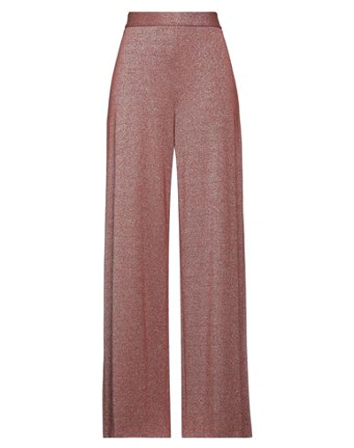 Shop M Missoni Woman Pants Pastel Pink Size 8 Viscose, Polyester, Polyamide, Elastane