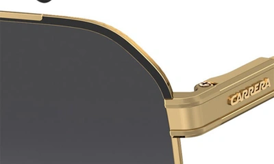 Shop Carrera Eyewear 62mm Oversize Navigator Sunglasses In Matte Black / Grey Shaded
