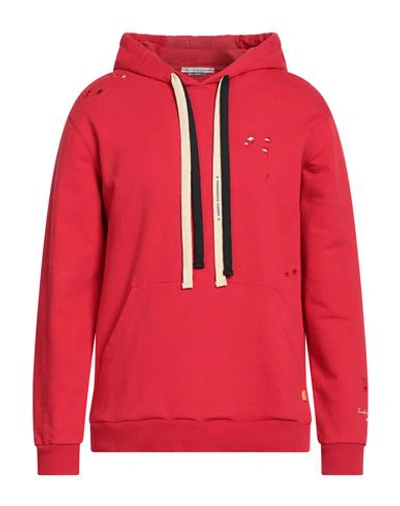Shop Grey Daniele Alessandrini Man Sweatshirt Red Size L Cotton