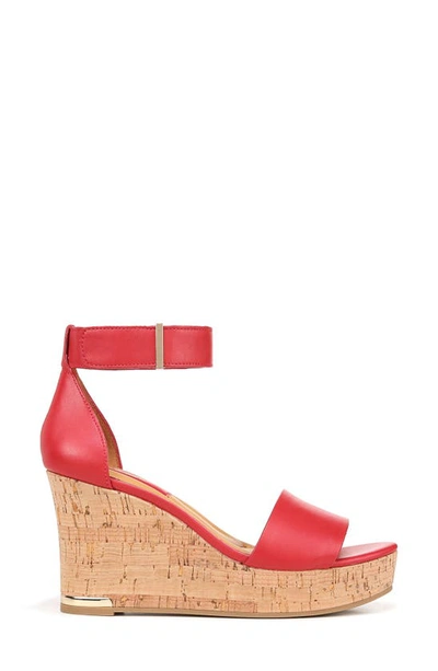 Shop Franco Sarto Clemens Espadrille Wedge Sandal In Red
