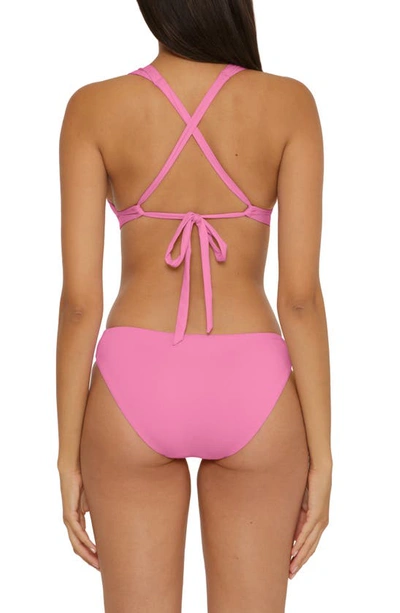 Shop Becca Color Code Bikini Top In Pinkie