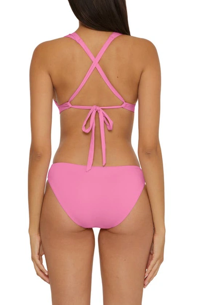 Shop Becca Color Code Cutout Hipster Bikini Bottoms In Pinkie