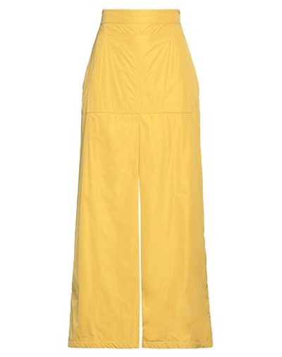 Shop Max Mara Woman Maxi Skirt Ocher Size 6 Polyamide In Yellow