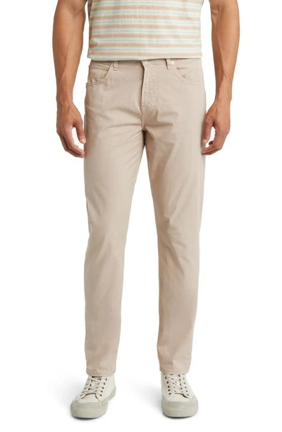 Shop 7 For All Mankind Adrien Slim Fit Five-pocket Airweft Twill Pants In Sesame