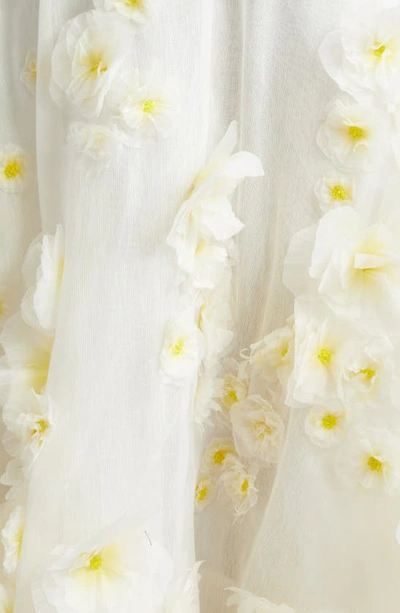 Shop Zimmermann Matchmaker Daisy Linen & Silk Organza Maxi Dress In Ivory