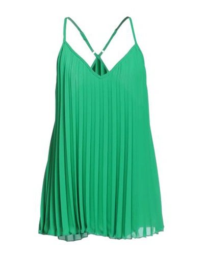Shop Kaos Woman Top Green Size 8 Polyester