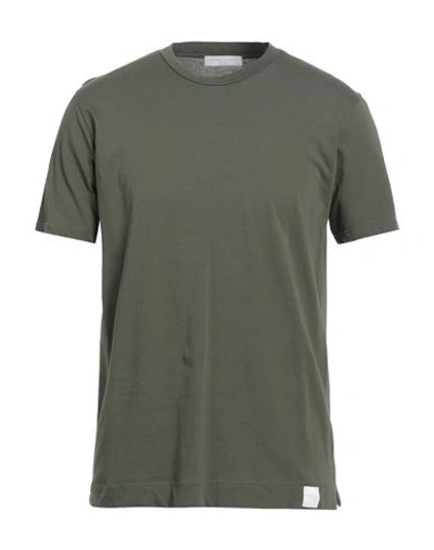 Shop Daniele Fiesoli Man T-shirt Military Green Size M Cotton