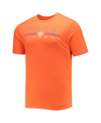 Shop Concepts Sport Men's  Heathered Charcoal, Orange Clemson Tigers Meter T-shirt And Pants Sleep Set In Heathered Charcoal,orange