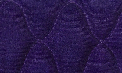 Tory Burch Kira Velvet Mini Flap Bag In Deep Charoite