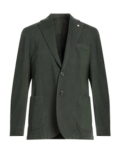 Shop L.b.m 1911 L. B.m. 1911 Man Blazer Green Size 44 Cotton, Cashmere